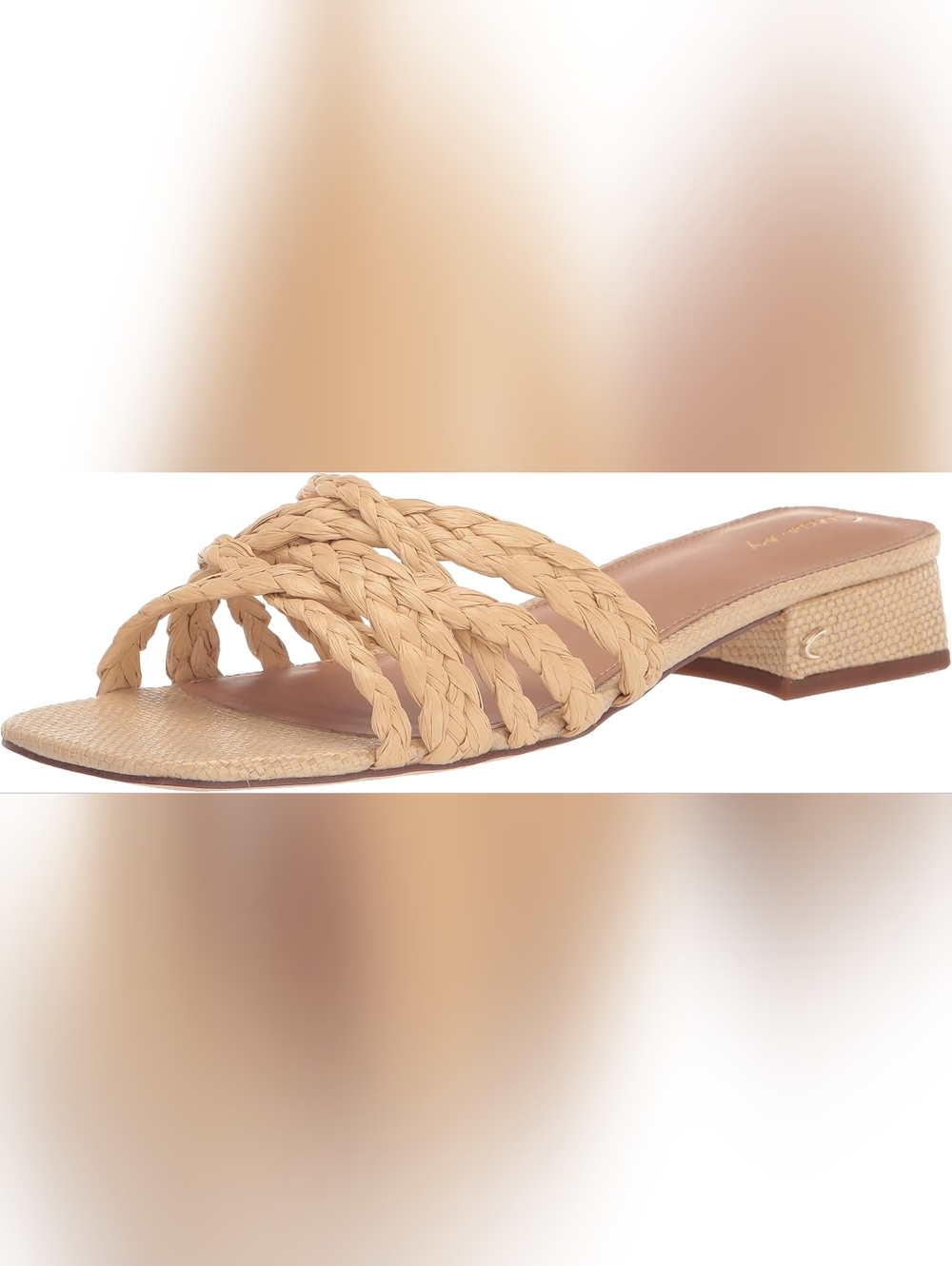 Circus Sam Edelman Jori Raffia Woven Slide Sandals -NWT